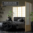 thumbnail image 3 of 6 ft. Tall Premium Japanese Design Wide Window Pane Screen - Natural - 3 Panels, 3 of 6