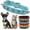 Light Blue Collar, variant on Mumup Spiked Dog Collar for Small Dogs, Spike Cat Collars PU Leather Studded Spiky Puppy Collars for XS Small Dogs Kitten Male Pets Like Chihuahua