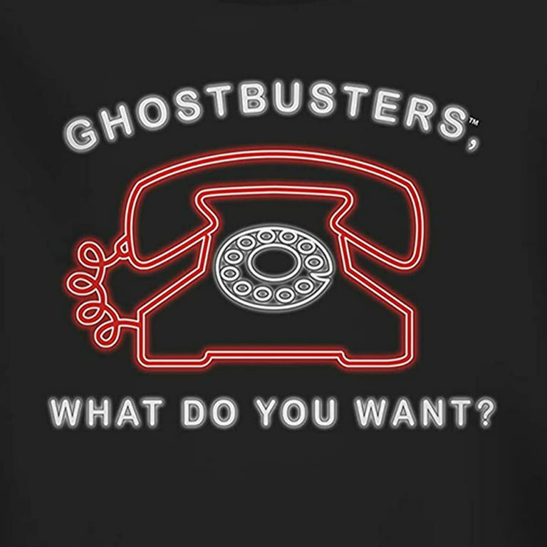 Mens Graphic Ghostbusters Logo Long T-Shirt Shirt Classic Sleeve