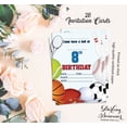 thumbnail image 5 of Darling Souvenir Blue Birthday Invitation Card 28 Pcs Fill or Write In Blank Invites Printable Party Supplies 5 x 7 Inches, 5 of 5