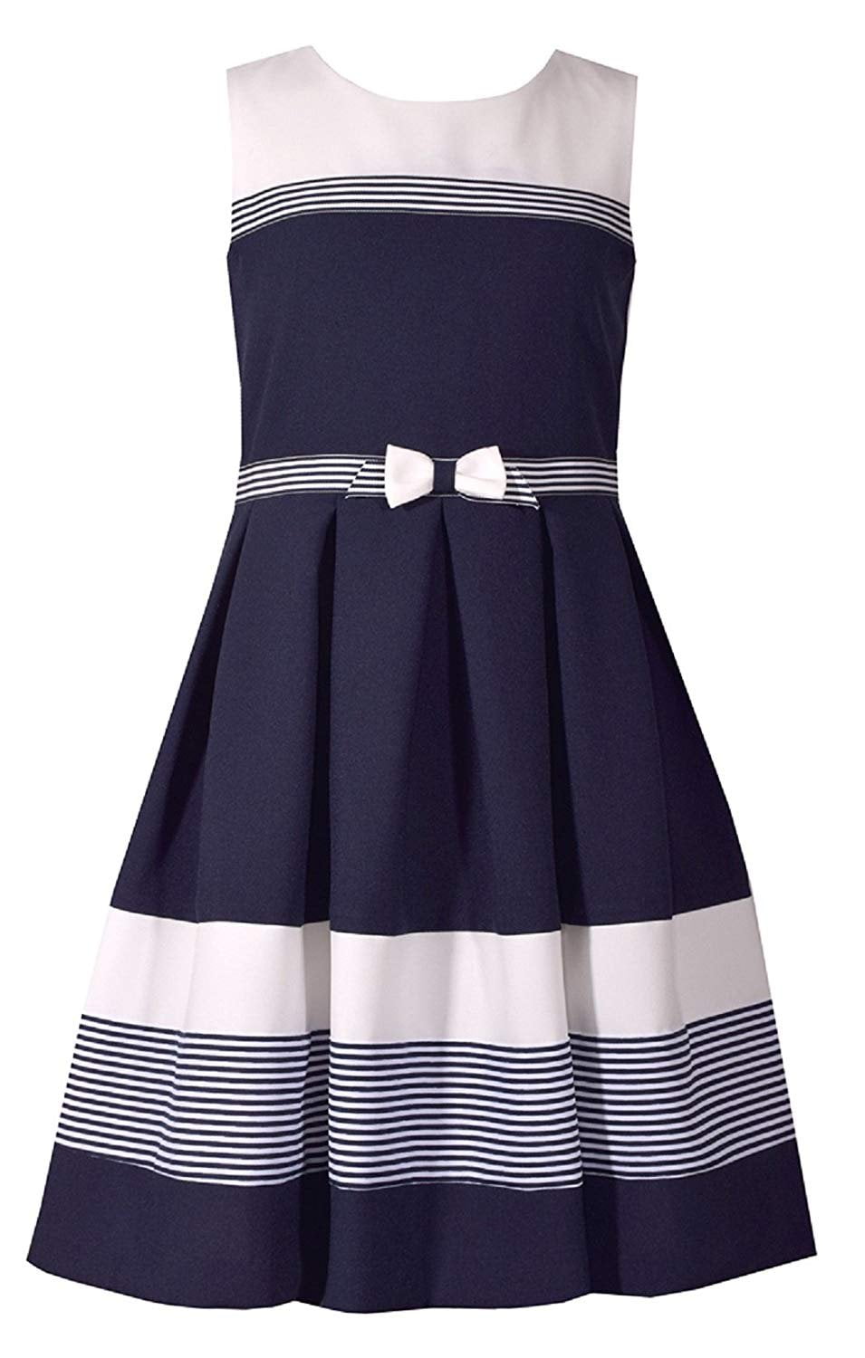 navy cream dress