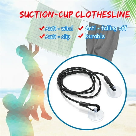 Portable Travel Washing Clothes Line Camping Pegless Laundry Indoor Outdoor (Best Travel Laundry Line)
