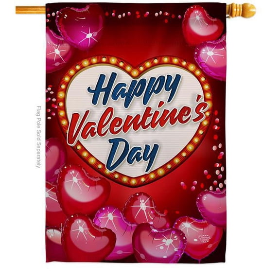 Ornament Collection H192156-BO Viva Love Springtime Valentine Double-Sided Garden Decorative House Flag, Multi Color