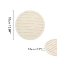 thumbnail image 2 of Unique Bargains Water-repellent Stripes Drink Coaster Set Beige, 2 of 5