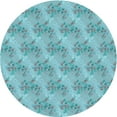 thumbnail image 1 of Ahgly Company Indoor Round Patterned Seafoam Green Area Rugs, 4' Round, 1 of 6