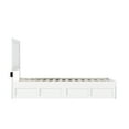 thumbnail image 6 of AFI NoHo Solid Wood Twin XL Bed with 2 Drawers in White, 6 of 6