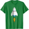 thumbnail image 6 of Rocket Spaceship Starship Shuttle Airplane Flying into Space T-Shirt, 6 of 8