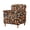 Mushroom Daisy Leaf, variant on SCRAWLGOD Stretch Chair Cover Non Slip Armchair Slipcover Couch Protector with Elastic Bottom for Kids, Dogs, Pets, Boho Mandala Floral Orange Blue