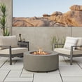thumbnail image 2 of Real Flame Aegean 36" Round Steel Propane or Natural Gas Fire Pit Table in Mist Gray, 2 of 9