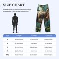 thumbnail image 4 of Vsdgher Green Forest Dinosaur Print Mens Pajama Pants Sleep & Lounge Pants, PJ Bottoms With elastic waistb and Pockets, 4 of 5