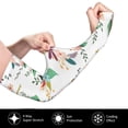 thumbnail image 2 of Kdxio Pretty Floral With Leaves Print UV Sun Protection Arm Sleeves - Tattoo Cover Up - Basketball Arm Sleeve UPF 50 Cooling for Men Women, 2 of 7