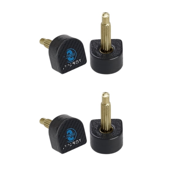 Lady Plastic Shoes Repair Caps High Heel Tips 4 Pcs 9mm x 8mm Black