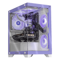 thumbnail image 1 of PC Gamer con IA Xtreme PC Gaming NVIDIA GeForce RTX 5060 AMD Ryzen 7 5700 32GB SSD 1TB Sistema Liquido WIFI Lila gaming 1080p, estudios y multitarea, 1 of 6