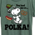 thumbnail image 3 of Peanuts - You Had Me At Polka - Women's Short Sleeve Graphic T-Shirt, 3 of 7