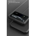 thumbnail image 6 of Luxury Flip Case for Xiaomi Poco X4 Pro 5G (Not 4G), Premium PU Leather Smart Sleep/Wake Up Function Smart View Window Business Phone Case for Xiaomi Poco X4 Pro 5G BX Black, 6 of 7
