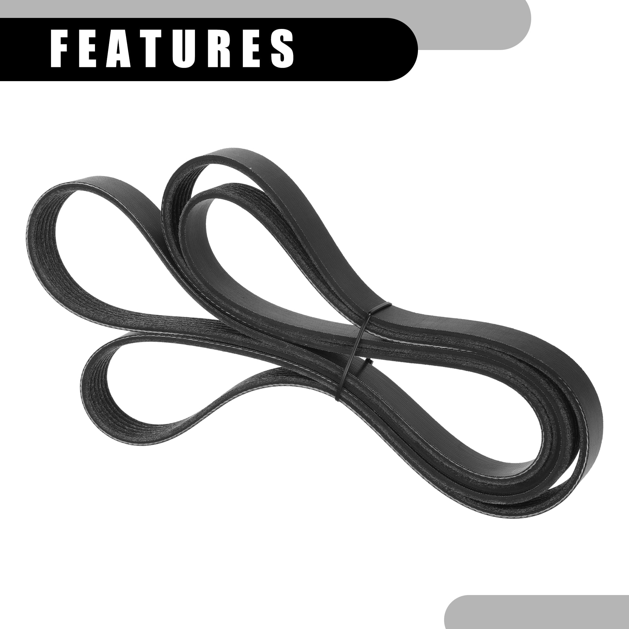 Unique Bargains V-Ribbed Serpentine Belt No.06E903137T Car Alternator Power Water Pump Belt for Audi S5 3.0L 2012-2017
