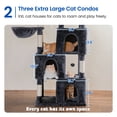 thumbnail image 3 of MWPO 70.1-in Cat Tree for Large Cat Tower with 3 Condos, 2 Perches and Stratching Post, Dark Gray, 3 of 8