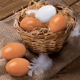 thumbnail image 3 of 10 Pcs Plastic Fake Eggs,Realistic Chicken Egg,Artificial Egg for Easter Egg,Painting,DIY,Home Decor,Party,Kids Toy, 3 of 10