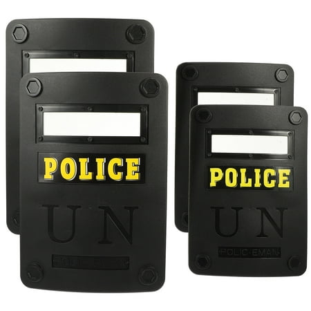 

4pcs Reusable Plastic Shield Toy Simulation Policeman Props Playthings for Kids Boy