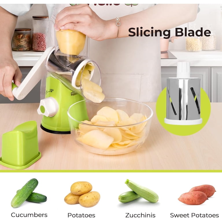 Fil-fresh Rotary Cheese Grater with 3 Interchangeable Drum Blades photo 3