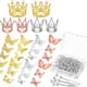 thumbnail image 1 of 166 Piezas de Decoración de para Ramo de Flores con 6 Adornos de para Pastel, 100 Alfileres de Ramillete, 60 Mariposas Multicolor, 1 of 5