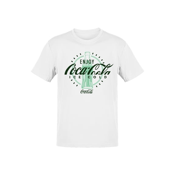 Officially Licensed Coca Cola Enjoy Ice Cold Bottle Men's T-shirt