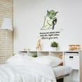 thumbnail image 2 of Where You Are Yoda Star Wars Quote Cartoon Quotes Decors Wall Sticker Art Design Decal for Girls Boys Kids Room Bedroom Nursery Kindergarten Home Decor Stickers Wall Art Vinyl Decoration (20x18 inch), 2 of 2