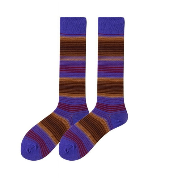 Zhuge 3 Pairs Casual Tube Socks Cotton Knee High Socks for Women Solid Knit Knee Long Stocking All Season Gift，Stretch，Soft（A27）