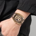 thumbnail image 4 of Reloj de negocios para hombre con manecillas luminosas – Reloj de pulsera cronógrafo de cuarzo resistente al agua para ocasiones formales y uso diario, reloj analógico clásico para la oficina y u, 4 of 6