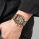 thumbnail image 4 of YiJuHui Men's Chronograph Watch Waterproof Business Casual Wristwatch with Luminous Hands, Quartz Movement, Stainless Steel Case Back, Silicone Strap for Daily Wear, Office, and Formal Occasions, 4 of 7