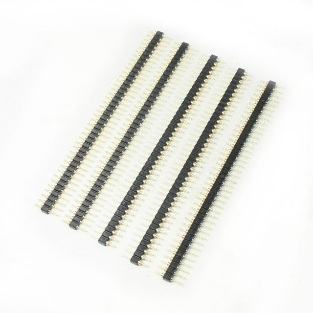 Unique Bargains 5 Pcs Angle de Montage Droit M/M 40 Broches Connecteur PCB IC