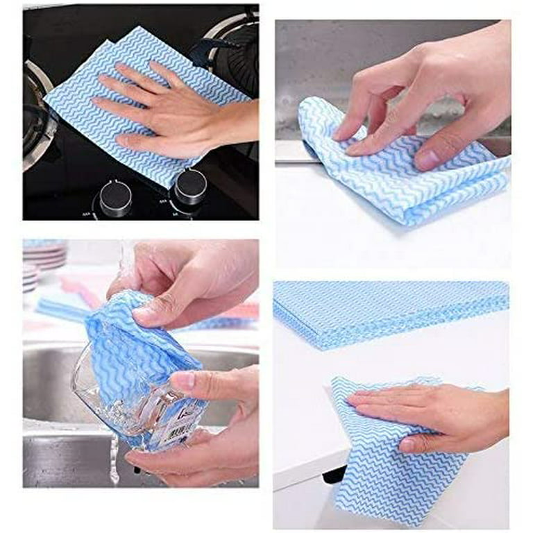 JOYMOOP Microfiber Cleaning Cloth, Kitchen Towels, Dish Rags for Dish  Drying Washing, Absorbent Streak Free Lint Free Rags for Cleaning, Reusable  and Washable Dish Towels-18 Pack,10x10