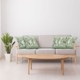 thumbnail image 4 of Ambesonne Monstera Throw Pillow Cover Pack of 4, Scandinavian Botanical Art, 4 Pcs-20" x 20", Pale Green Coconut Fawn, 4 of 5