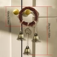 thumbnail image 3 of TIELUTT Bohemian Wall Hanging Rattan Ring & Rope Prayer Door Handle Pearl String Beads Garland Beads Garland Glass Wreath Ribbon Hanging Decorated Garland Outdoor String Beads for Crafts, 3 of 6