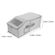thumbnail image 3 of Caja apilable para guardar gorras: organizador de gorras de béisbol con ventana y cierre de cremallera en el asa, funda plegable para gorras de béisbol y visera para armario., 3 of 7