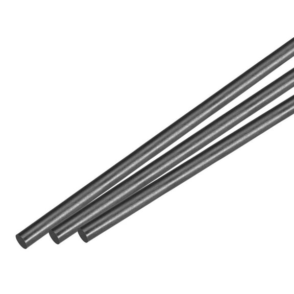 Uxcell Carbon Fiber Rod, 6mm x 420mm for RC Car Plane DIY Tool Wing Tube Quadcopter Arm, Pack of 3