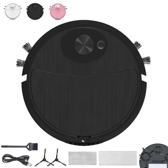 Mini Robot Vacuum with Sweeping and Wet Mopping, Rechargeable Cleaner for Car and Hard Floors