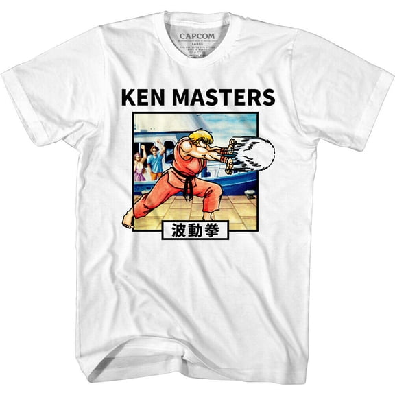 Street Fighter Ken Hadoken Fireball Men's T Shirt