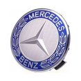 thumbnail image 1 of ShenMo Set of 4 Hub Caps Compatible with Mercedes Benz 75mm - Blue, 1 of 4