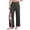 Dark Gray #10, variant on Tear Away Pant Women Adaptive Elastic Waist Pants 2026 Full Open Post Surgery Pants Open Bottom Breakaway Side Split Trousers with Pockets L