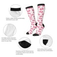 thumbnail image 3 of Vsdgher pink polka dot bows Knee Socks, High Socks Long Stretchy Sock Women Knee High Stocking, Long Socks for Women, 3 of 6