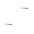 thumbnail image 2 of Eigraketly 100 UNIDS Cojinetes de pesca Enganchados Pasadores de presión Conector giratorio de acero inoxidable Conector de pesca Giratorios Pin de 8 # 2piezas Eigraketly CBP077810, 2 of 5