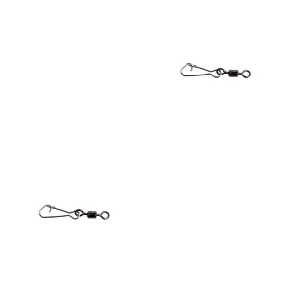 Soidarity 100 UNIDS Cojinetes de pesca Enganchados Pasadores de presión Conector giratorio de acero inoxidable Conector de pesca Giratorios Pin de 8 # 2piezas Soidarity CBP077810