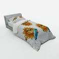 thumbnail image 3 of Ambesonne Summer Bedding Set 4 Pcs, Hippie Surfboards Sun, Queen, Orange White, 3 of 3