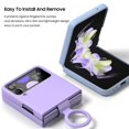 thumbnail image 4 of Samsung Series | Galaxy Z Flip Series Liquid Silicone Ring Buckle Case, iPhone 12 Pro Max, 4 of 5