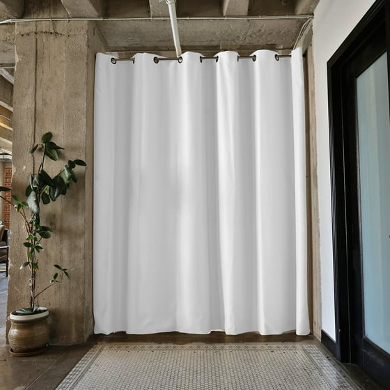 Roomdividersnow Premium Heavyweight Tension Rod Room Divider Kit X Roomdividersnow Premium Heavyweight Tension Rod Room Divider Kit X Large 8ft Tall 9ft 6in 10ft Wide Harbor Blue Com