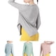 thumbnail image 4 of Women Long-Sleeve Off-Shoulder Loose Spring Breathable Leisure Sporty Tops, 4 of 6