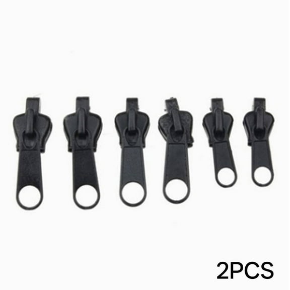 TUWAFE 12Pcs Zipper Pull,Multifunctional Design Zipper Pull Replacement,High-Quality Material Zipper Pulls,Black