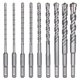 thumbnail image 1 of Concrete Drill Bits, 9PCS (5mm~16x160mm) Tile Drill Bit, SDS-Plus Electric Hammer Drill Bit for Hole Punch, Cross Drill Bits, 1 of 4
