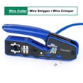 thumbnail image 4 of 45 crimping tool set, Ethernet crimping tool set for through-type 45 connectors, with 6 connectors Ethernet crimping tool (556 crimping tool set), 4 of 4
